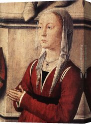 Judgment Canvas Paintings - Last Judgment Triptych [detail 14] by Hans Memling